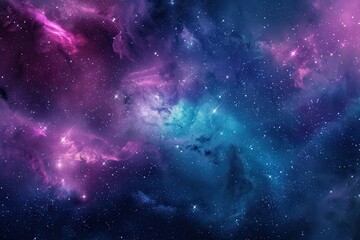 Fototapeta premium Glowing Nebula and Stars in the Cosmos