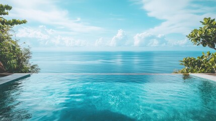 Infinity Pool Overlooking The Ocean