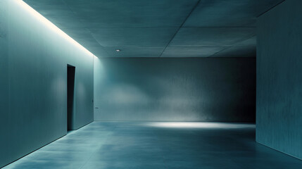 white black building atmosphere floor product backlight rendering hall evening parametric stone luxury wall perspective showroom interior gradient gray architecture concept 3d aluminum abstract nobody