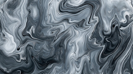 Fototapeta premium Monochromatic gray marbled paper background