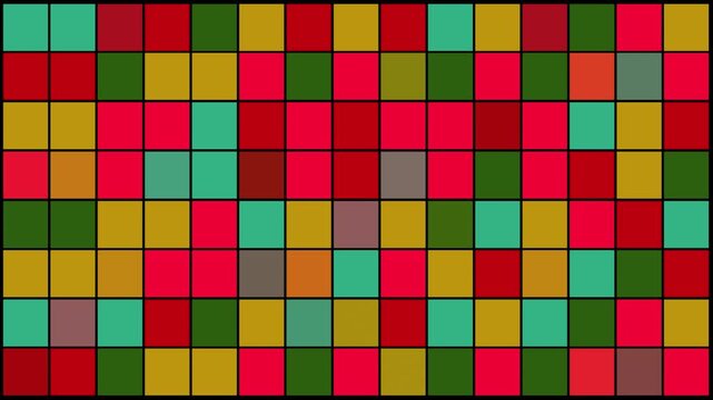 Retro squares changing color. Vintage backdrop for title or headline banner background