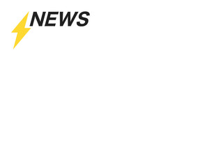 雷マークNEWSロゴフレーム