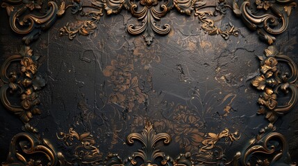 Antique ornamental backdrop