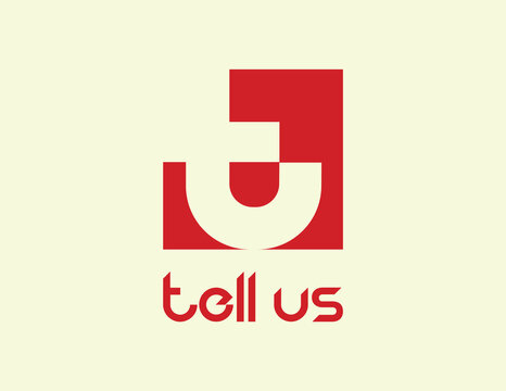 Letters T and U with a modern, abstract design