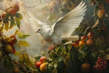 Fruits of the Holy Spirit. Vibrant and Symbolic Fruit Illustrations