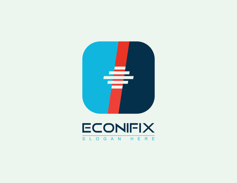 Abstract logo in Rounded square shape