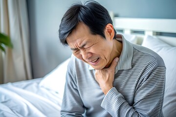 Asian person with acute chronic illness pain