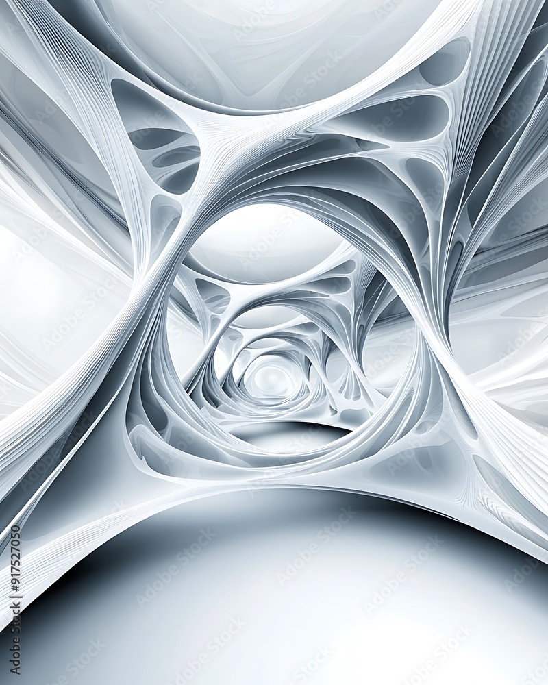 Poster alien-like abstract shapes in a surreal futuristic environment, expertly designed with a focus on cl