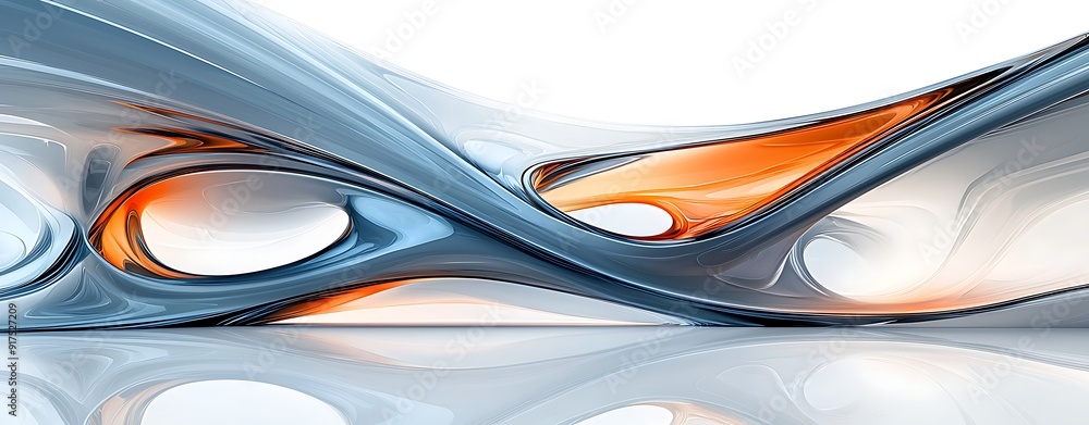 Poster alien-inspired surreal shapes in a futuristic setting, designed with professional expertise, perfect