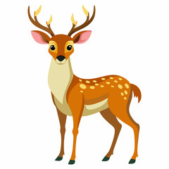 deer cartoon isolated