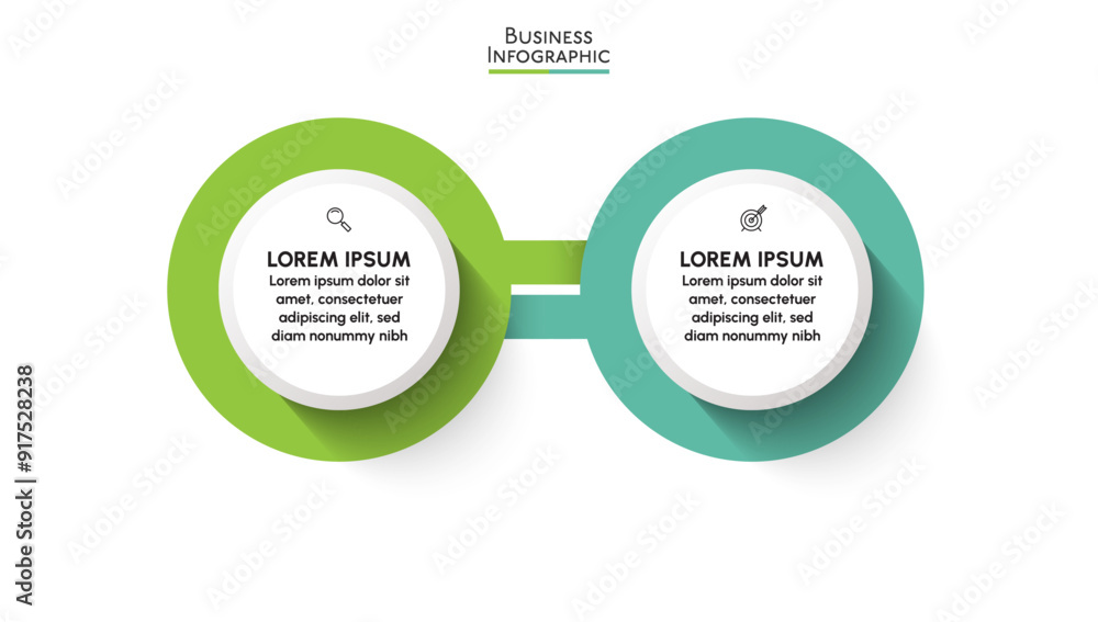 Wall mural business data visualization. timeline infographic icons designed for abstract background template