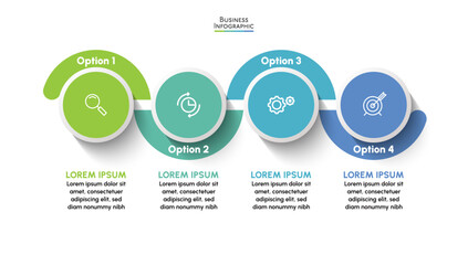 Business data visualization. timeline infographic icons designed for abstract background template