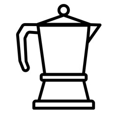 Compact Moka Pot Icon