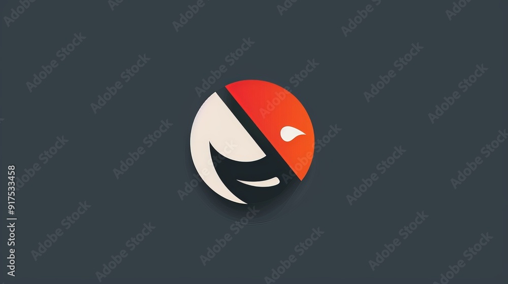 Fototapete develop a striking and modern logo for a tech startup. use a sleek design, minimalistic elements, an