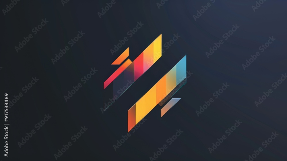 Fototapete develop a striking and modern logo for a tech startup. use a sleek design, minimalistic elements, an