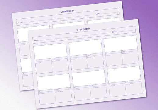 Purple Storyboard Layout