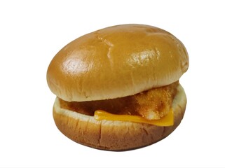 The Filet-O-Fish is a fish sandwich,isolated on white background.