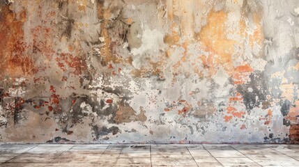 Obraz premium Weathered wall inside a trendy store.