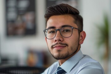 Obraz premium Portrait of a young male accountant