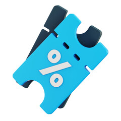 product discount voucher promotion special offer, 3d illustration.