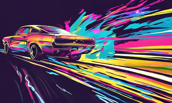 Mustang in Motion
