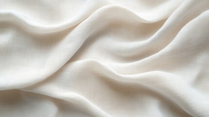 Obraz premium Light beige linen texture. Fabric background