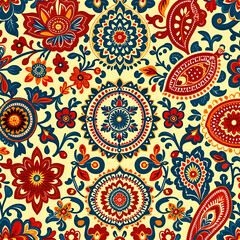 pattern with flowers, seamless floral pattern
