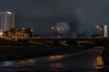 北海道　札幌　豊平川花火大会　夏