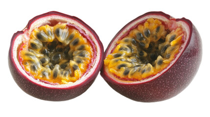 Passion Fruit Cut in Half,
