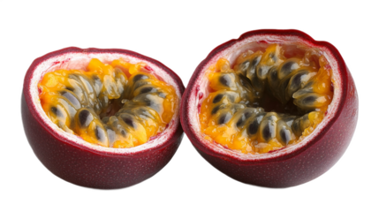 Fresh Passion Fruit Cut in