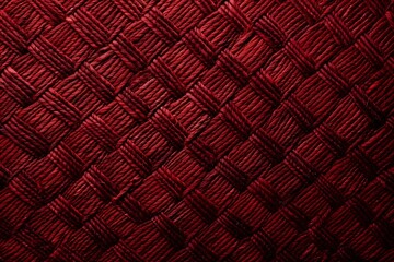 Vibrant red pattern fills solid backdrop