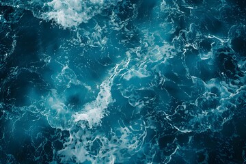 Fototapeta premium Abstract Blue Water Texture with Ripples and Reflections for Summer Wallpaper