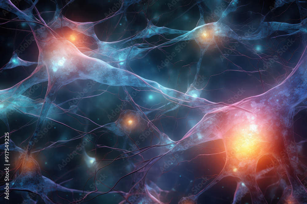Poster intricate web of neural networks illuminating the mysteries of the brain’s inner workings