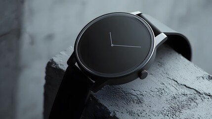 1. A sleek, modern smartwatch with a minimalist design and visible screen