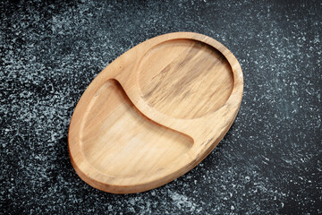 The sideboard is made of wood for serving snacks, fruits, nuts, cheeses, meats and original serving...