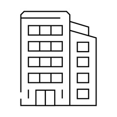 company business management line icon vector. company business management sign. isolated contour symbol black illustration