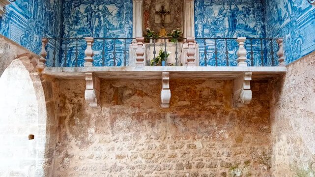 The medieval fortified town of Obidos, Leiria, Portugal, considered one of the seven wonders of Portugal