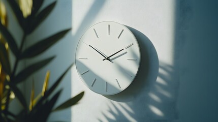 95. A stylish and contemporary wall clock with a minimalist design