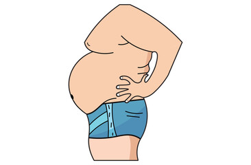 A bloated belly,abdominal swelling, discomfort, and a feeling of fullness. , IBS, constipation, lactose intolerance, celiac disease,  liver disorders.