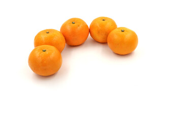 oranges isolated on white background