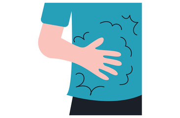 Persistent or sharp pain in the abdominal area, gastritis, appendicitis, ulcers, irritable bowel syndrome (IBS),gallstones. Symptoms often include nausea, bloating, changes in bowel habits,belly pain