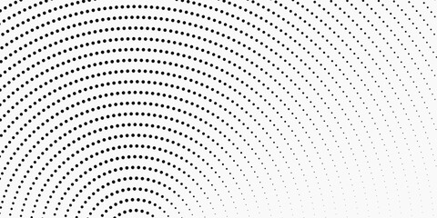Seamless background of dot pattern. Polka dot pattern Monochrome dot texture, black and white, vector.
