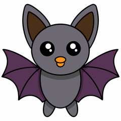 Halloween bat isolated on white background, halloween bat vector illustration, bird on a branch vector art, bats silhouette, bird vector icon, bats on a branch line art, eps