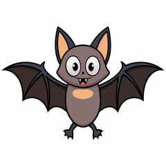 Halloween bat isolated on white background, halloween bat vector illustration, bird on a branch vector art, bats silhouette, bird vector icon, bats on a branch line art, eps
