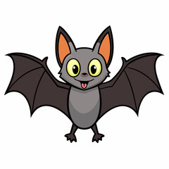Halloween bat isolated on white background, halloween bat vector illustration, bird on a branch vector art, bats silhouette, bird vector icon, bats on a branch line art, eps