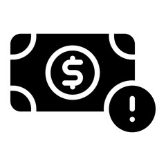 bankruptcy glyph icon