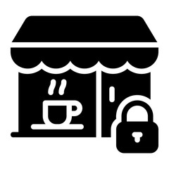 cafe glyph icon