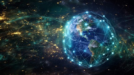 Obraz premium World wide web concept, Network 