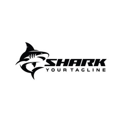 shark logo design vector illustration