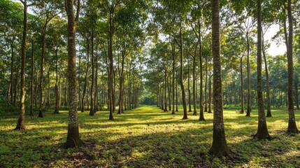 Obraz premium Sunlight Through the Trees